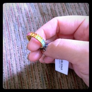 BaubleBar Rainbow Mini Alidia Ring